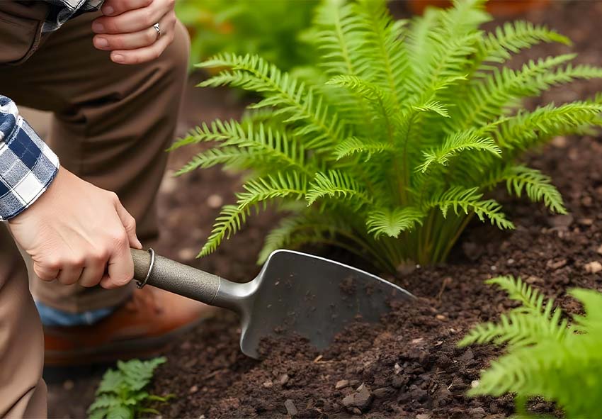 Planter des fougères