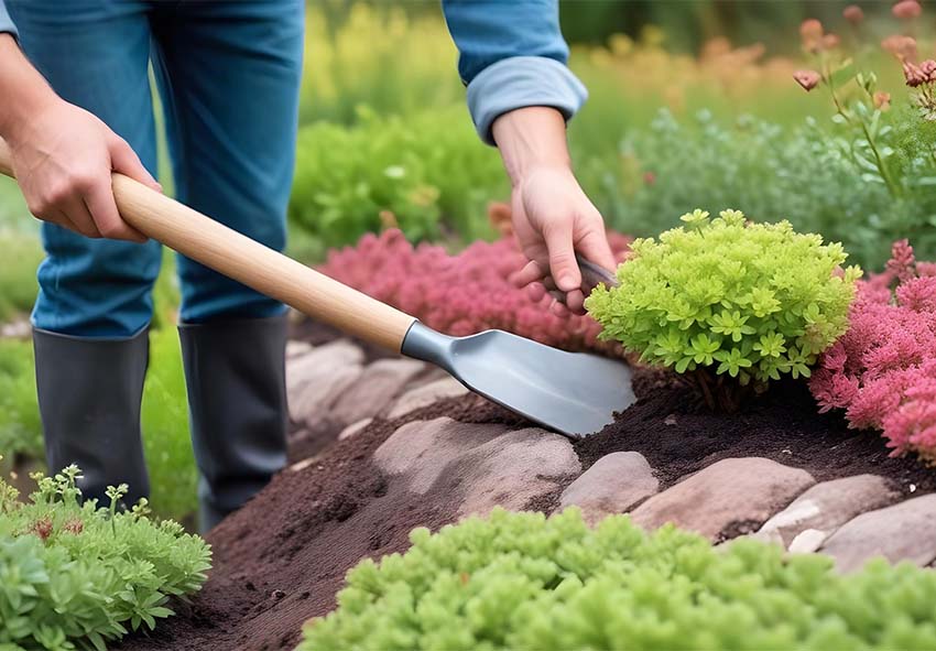 Technieken voor het planten van Sedumbollen