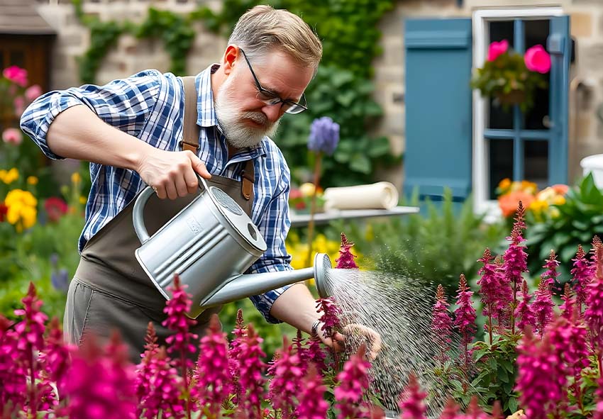 watering astilbe