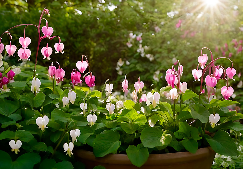 Dicentra cserépben