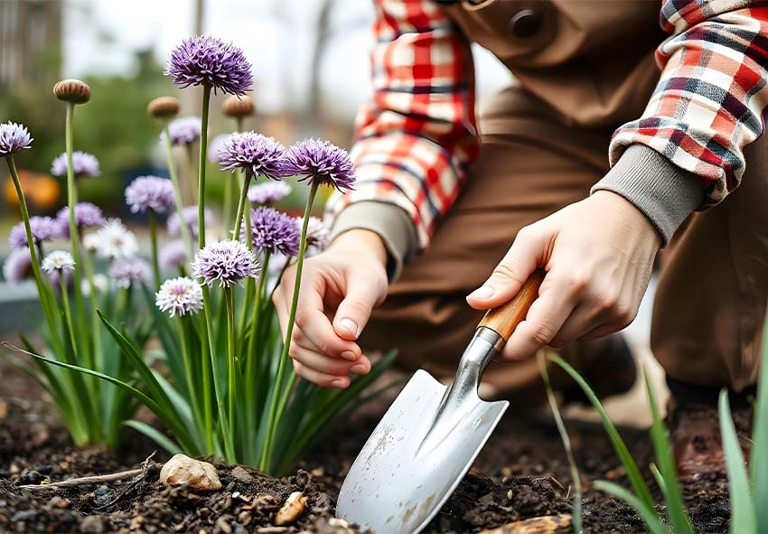 planting Alliums