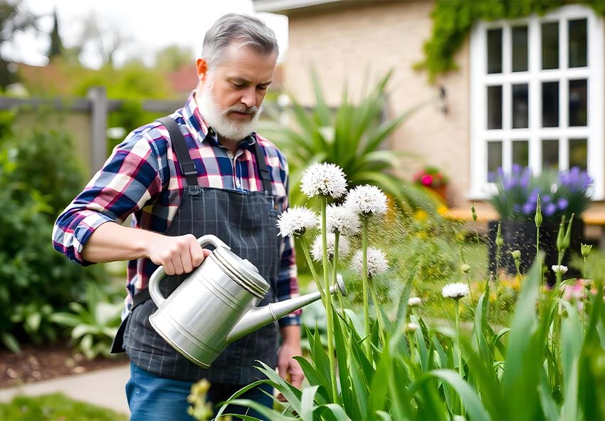 Soins et entretien des alliums