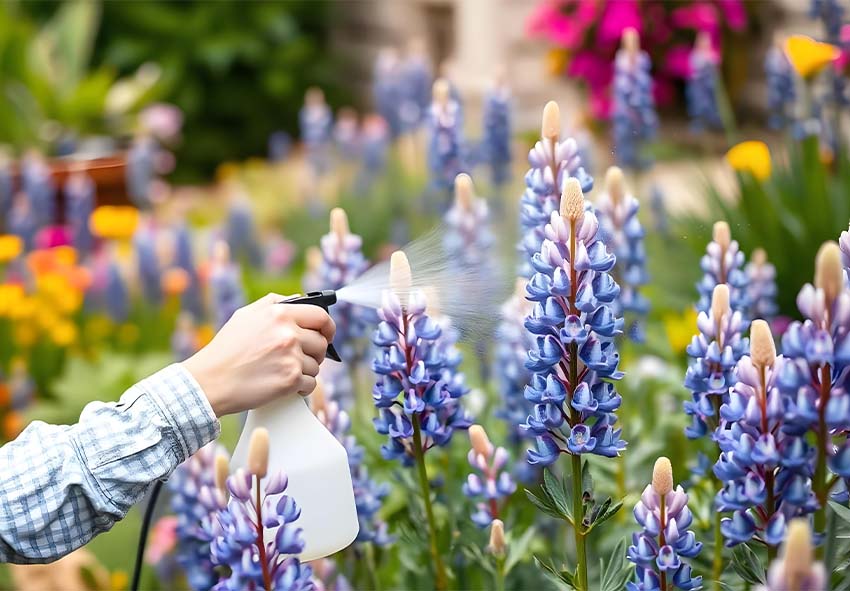 Bekämpning av skadedjur och sjukdomar hos Lupinus