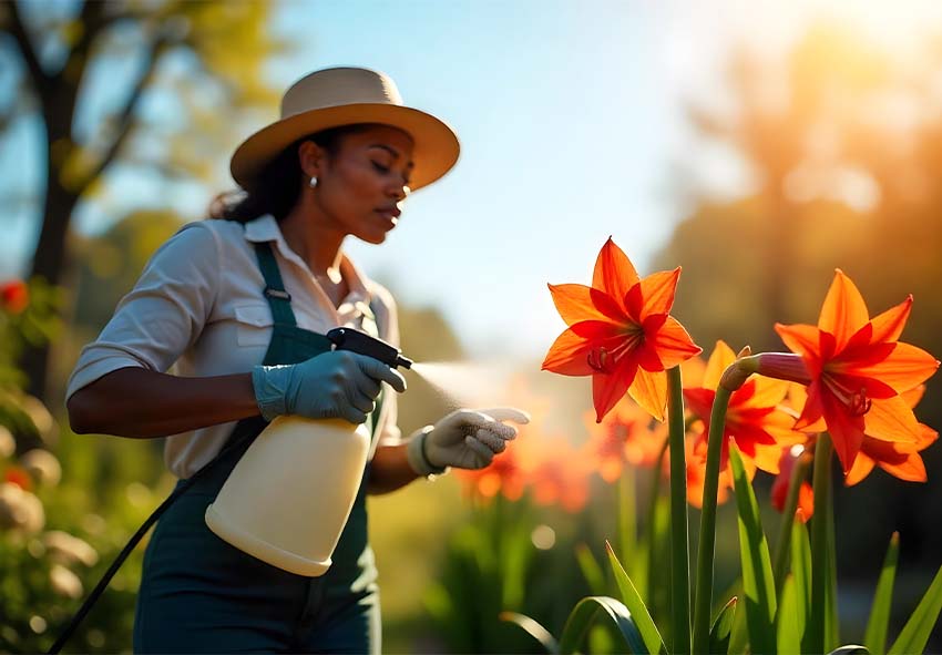 Traitements chimiques pour les amaryllis