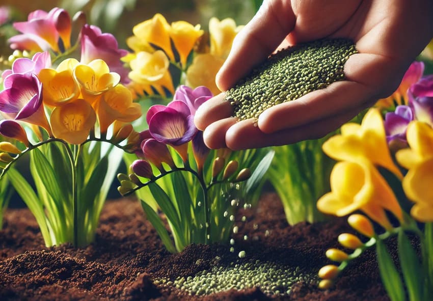 Fertilizing Freesias