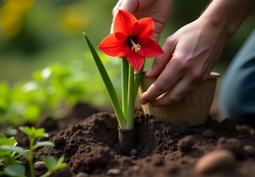 summer care for amaryllis