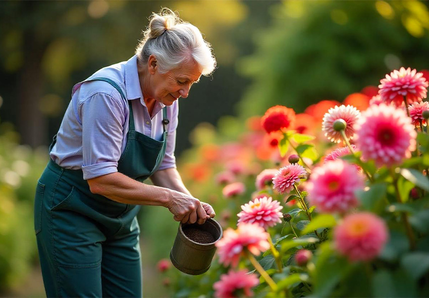 waterlily dahlias maintenance