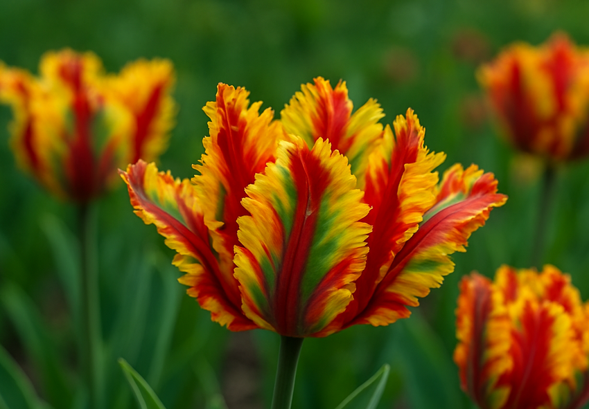 Papageientulpen Langblühende Tulpensorten